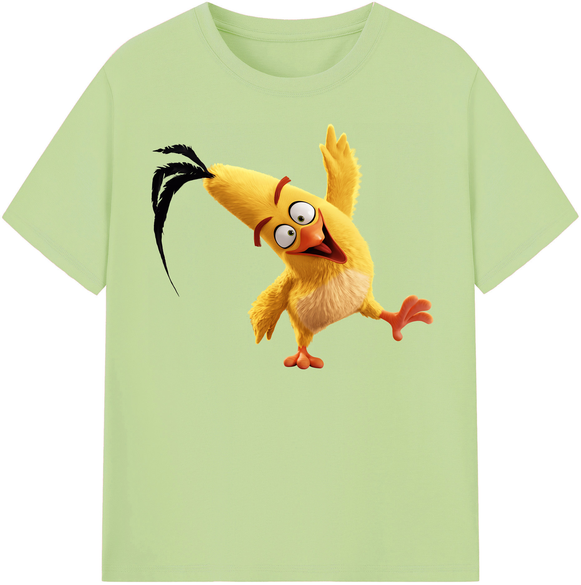 （画像用） Angry Birds アングリーバード 綿100％半袖Tシャツ（フロントプリント）